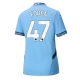 Manchester City Phil Foden #47 Replike Domaci Dres za Ženska 2024-25 Kratak Rukav